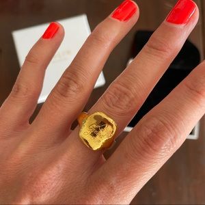 Nalin gold signet ring